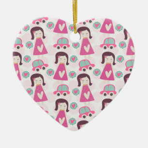 Girls Going Places Ceramic Tree Decoration