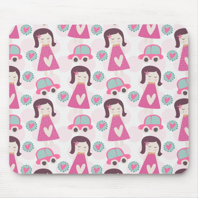 Girls Going Places Mouse Mat (Front)