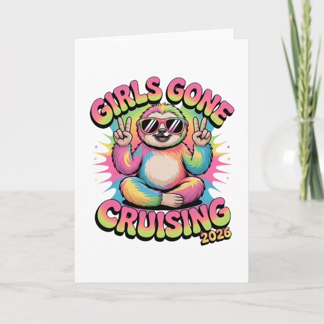 Girls Gone Cruising 2026 Cruise Vacation Trip Slot Card (Front)