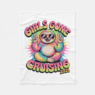 Girls Gone Cruising 2026 Cruise Vacation Trip Slot Fleece Blanket