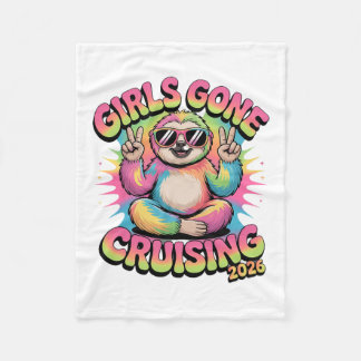 Girls Gone Cruising 2026 Cruise Vacation Trip Slot Fleece Blanket