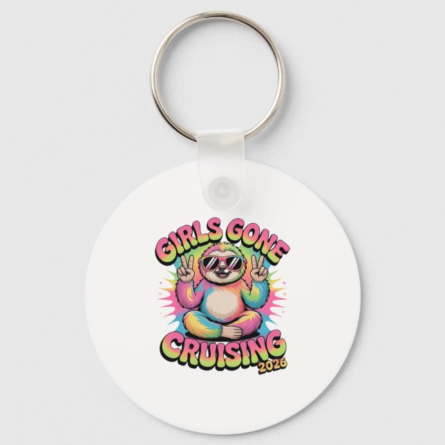 Girls Gone Cruising 2026 Cruise Vacation Trip Slot Key Ring (Front)