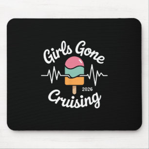 Girls Gone Cruising 2026 Funny Ice Cream Heartbeat Mouse Mat