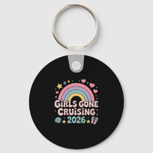 Girls Gone Cruising 2026 Rainbow Retro Cruise Vaca Key Ring