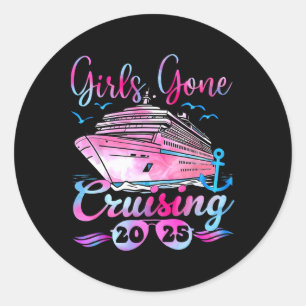Girls Gone Cruising For Chelorette Party Classic Round Sticker