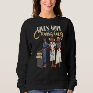 Girls Gone Cruising Girls Trip Cruise Black Melani Sweatshirt