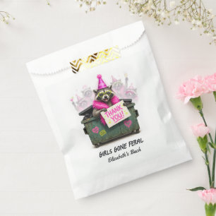 Girls Gone Feral Funny Racoon Bachelorette Party Favour Bags
