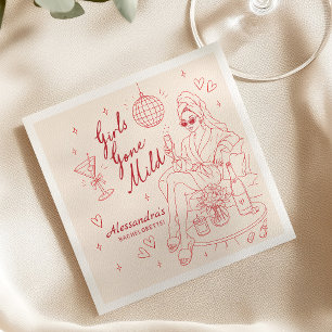 Girls Gone Mild Bachelorette Party Napkin
