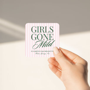 Girls Gone Mild Pajama Spa Bachelorette Weekend Square Sticker