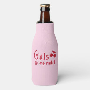 Girls Gone Mild Pink and Cherry Red Bachelorette   Bottle Cooler