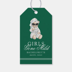 Girls Gone Mild Spa Bear Bachelorette Gift Tags