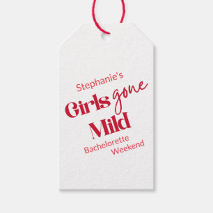 Girls Gone Mild Stylish Bachelorette Beach Weekend Gift Tags
