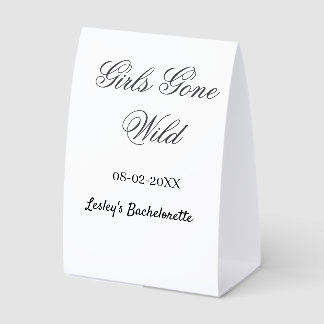Girls Gone wild Bachelorette party name date bride