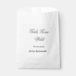 Girls Gone wild Bachelorette party name date bride Favour Bags