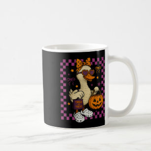 Girls Goose Halloween Spooky Goosey Silly Goose Pu Coffee Mug