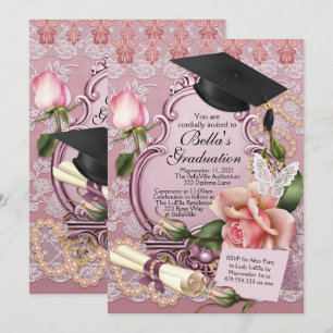 Girls Graduation Invitations