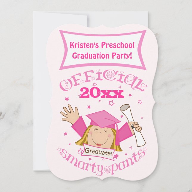 Girl's Graduation Party Invitation (Front)