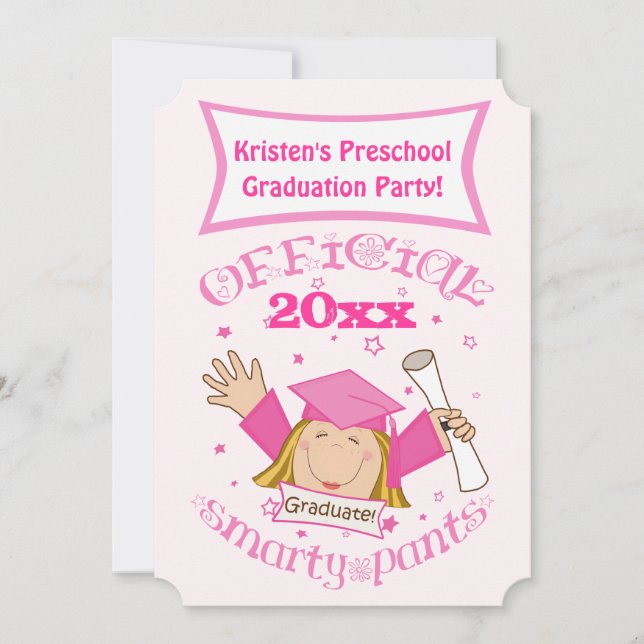 Girl's Graduation Party Invitation (Front)