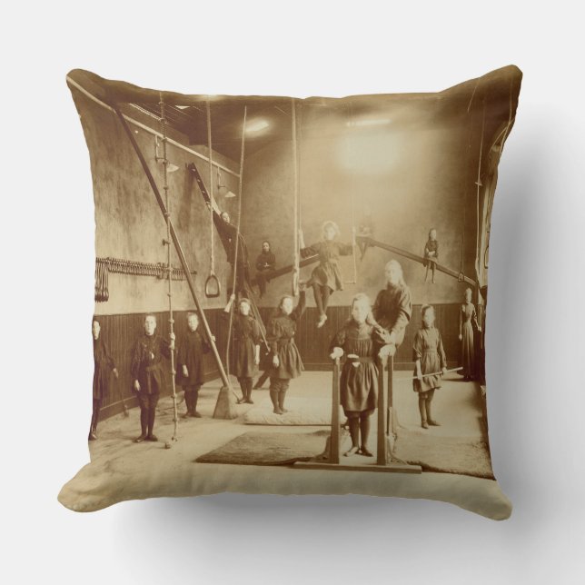 Girl's Gymnasium at the Deaf and Dumb Institution, Cushion (Front)