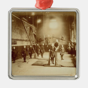 Girl's Gymnasium at the Deaf and Dumb Institution, Metal Tree Decoration