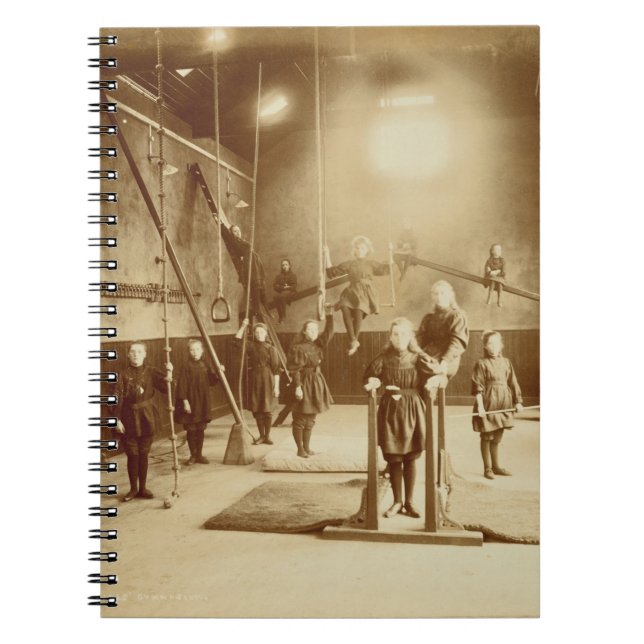 Girl's Gymnasium at the Deaf and Dumb Institution, Notebook (Front)