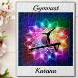 Girls Gymnast Balance Beam Personalised Jigsaw Puzzle<br><div class="desc">Girls Gymnastics Balance Beam jigsaw puzzle,  personalise this special puzzle with the name of your favourite gymnast! These make great kids!</div>