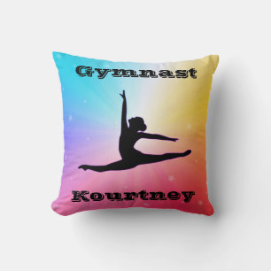 Girls Gymnast Floor Beam Vault Bars Rainbow Cushion