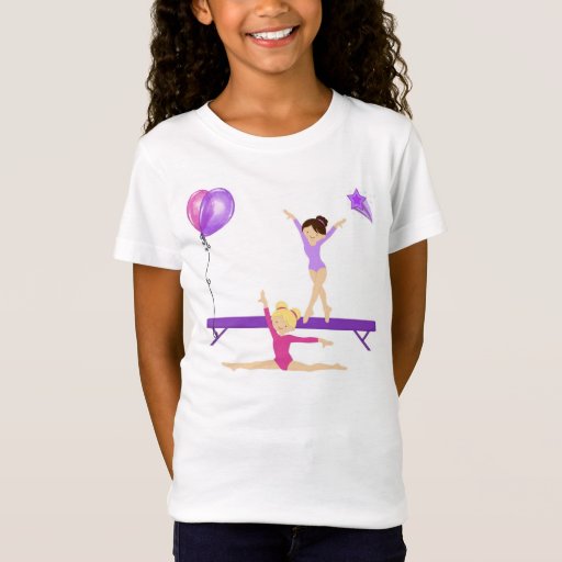 Image of Girls gymnastic tee shirt