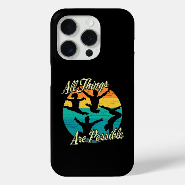 Girls Gymnastics - All Things are Possible Case-Mate iPhone Case (Back)