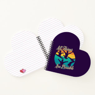 Girls Gymnastics - All Things are Possible Notebook