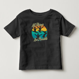 Girls Gymnastics - All Things are Possible Toddler T-Shirt