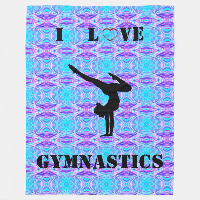 Girls Gymnastics Blanket (Front)