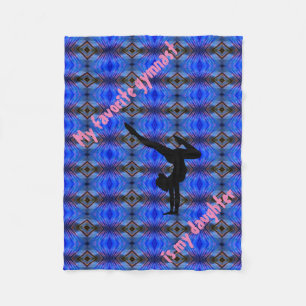 Girls Gymnastics Blanket - My Favourite Gymnast