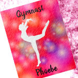 Girls Gymnastics Bubble Fun   Jigsaw Puzzle<br><div class="desc">Girls Gymnastics Bubbles design - Just add the name of your gymnast!</div>
