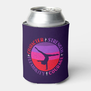 Girls Gymnastics Character Strength Courage Can Cooler