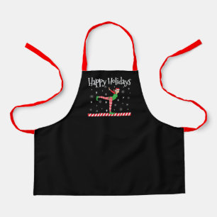Girls Gymnastics Christmas Elf Apron