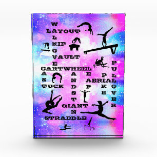 Girls Gymnastics Crosswords Photo Block