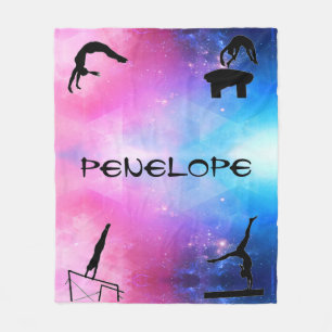 Girls Gymnastics Events Abstract Blanket