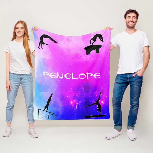 Girls Gymnastics Events Abstract Blanket (In Situ)