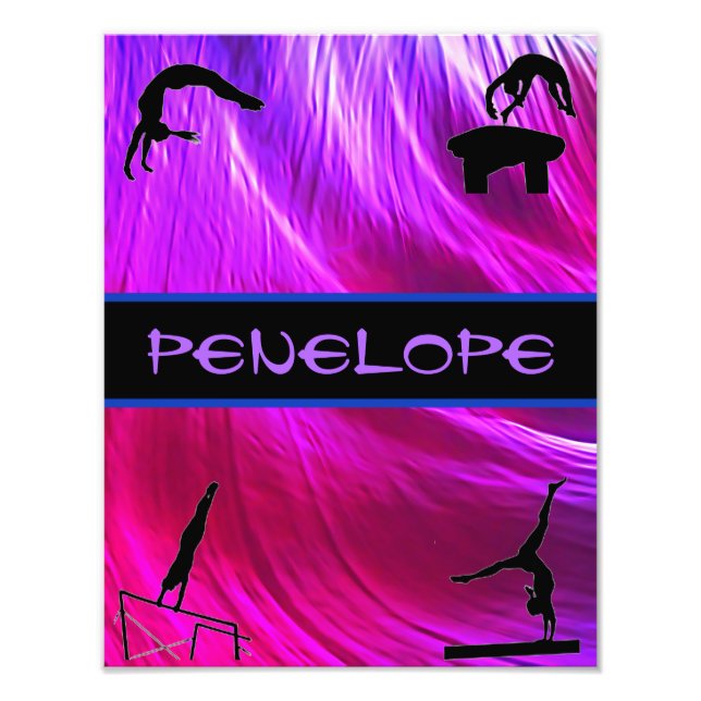 Girls Gymnastics Events Abstract    Photo Print (Front)