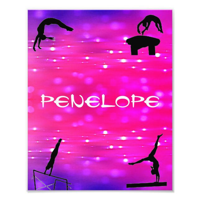 Girls Gymnastics Events  Photo Print (Front)