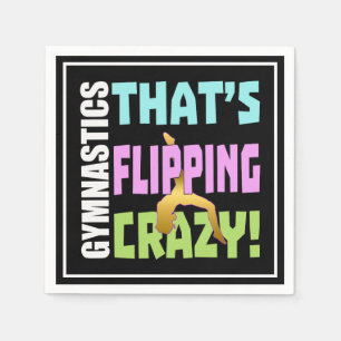 Girls Gymnastics - Flipping Crazy Napkin