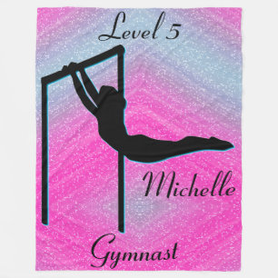 Girls Gymnastics Level 5  Fleece Blanket