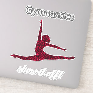 Girls Gymnastics Meet "Show it off" Stickers