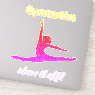 Girls Gymnastics Meet "Show it off" Stickers