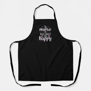 Girls Gymnastics - Motivational Happy Quote Apron