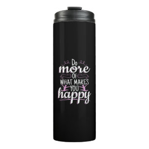 Girls Gymnastics - Motivational Happy Quote Thermal Tumbler