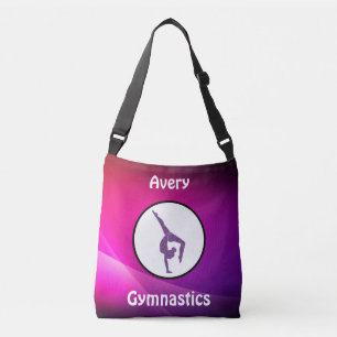 Girls Gymnastics Pink & Purple Crossbody Bag
