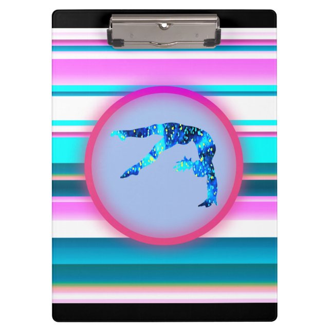 Girls Gymnastics, Power Tumbling, Handspring       Clipboard (Front)