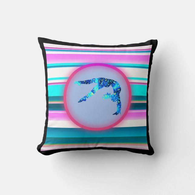 Girls Gymnastics, Power Tumbling, Handspring   Cushion (Front)